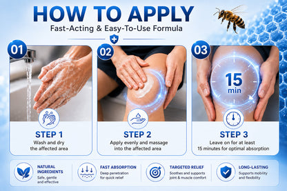 🎁Healrize® Bee Venom Joint Relief Cream 💞Targets stiff, sore joints in knees, hands, shoulders, back & more — so you can move easier every day