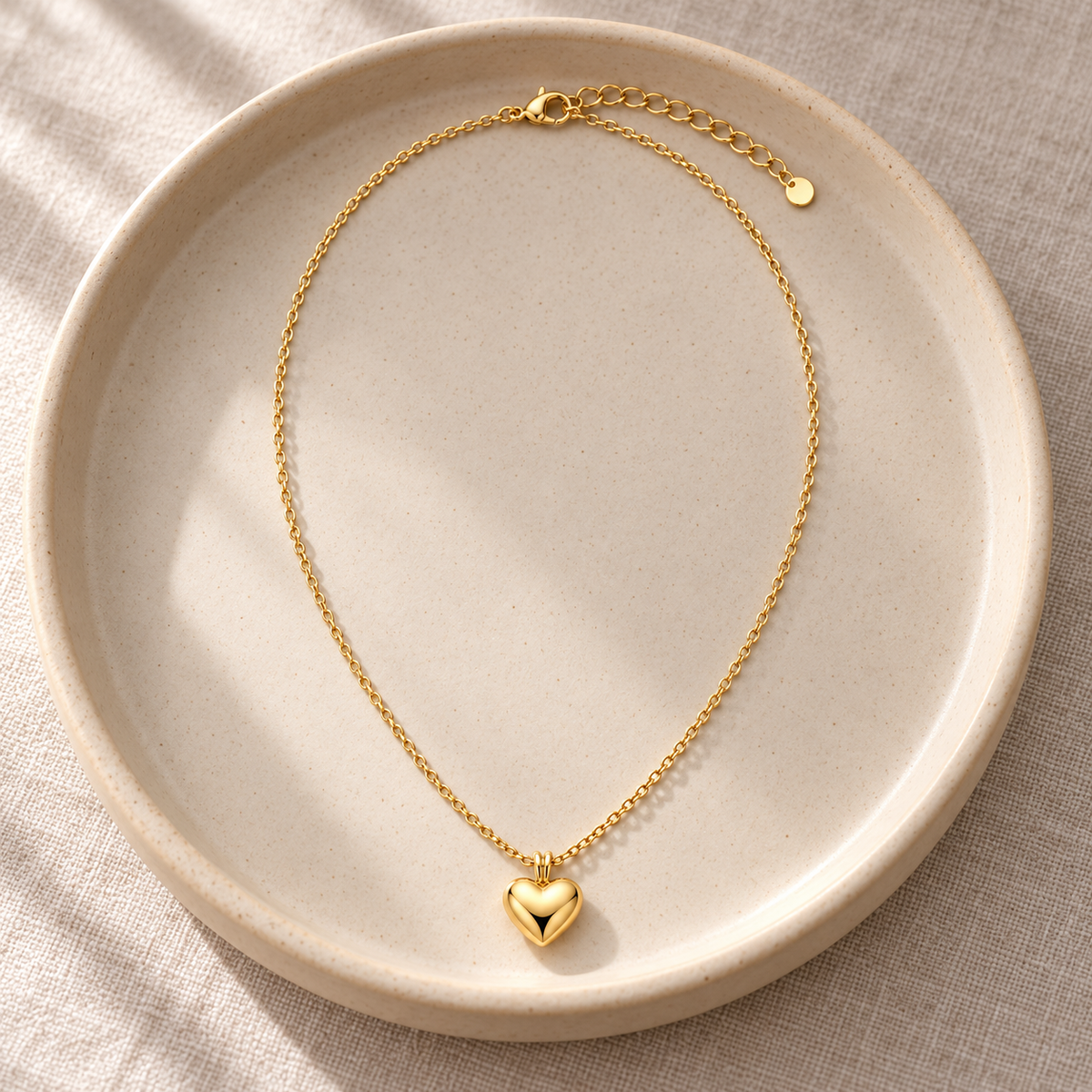 Rovenzaa Gold-Tone Heart Pendant Necklace