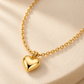 Rovenzaa Gold-Tone Heart Pendant Necklace