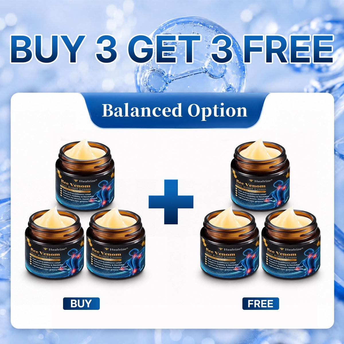🎁 Healrize® Bee Venom Warming Joint Relief Cream – Fast-Acting Comfort for Stiff & Tired Joints