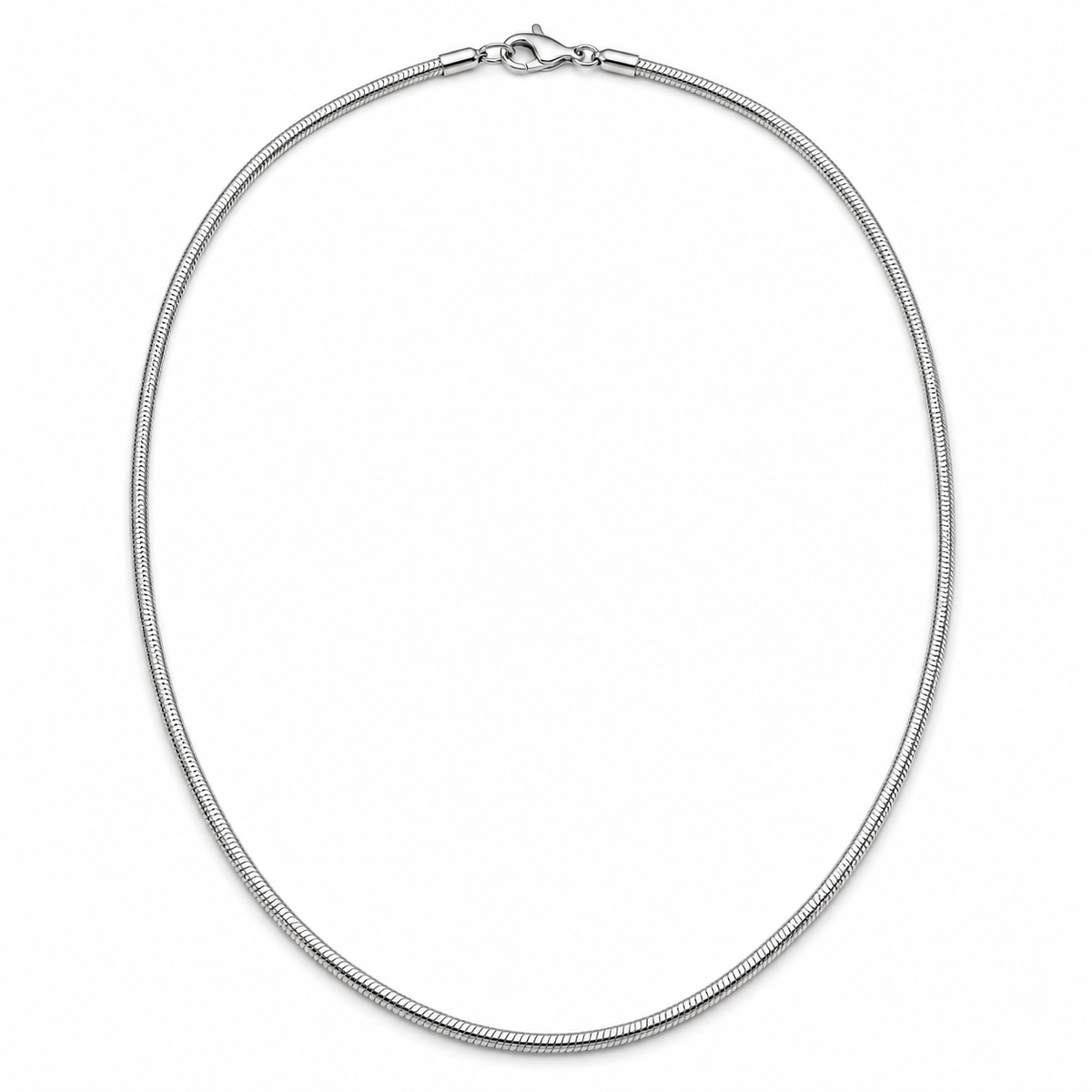 Rovenzaa Silver-Tone Snake Chain Necklace