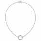 Rovenzaa Silver-Tone Open Circle Pendant Necklace
