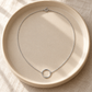 Rovenzaa Silver-Tone Open Circle Pendant Necklace