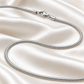 Rovenzaa Silver-Tone Snake Chain Necklace