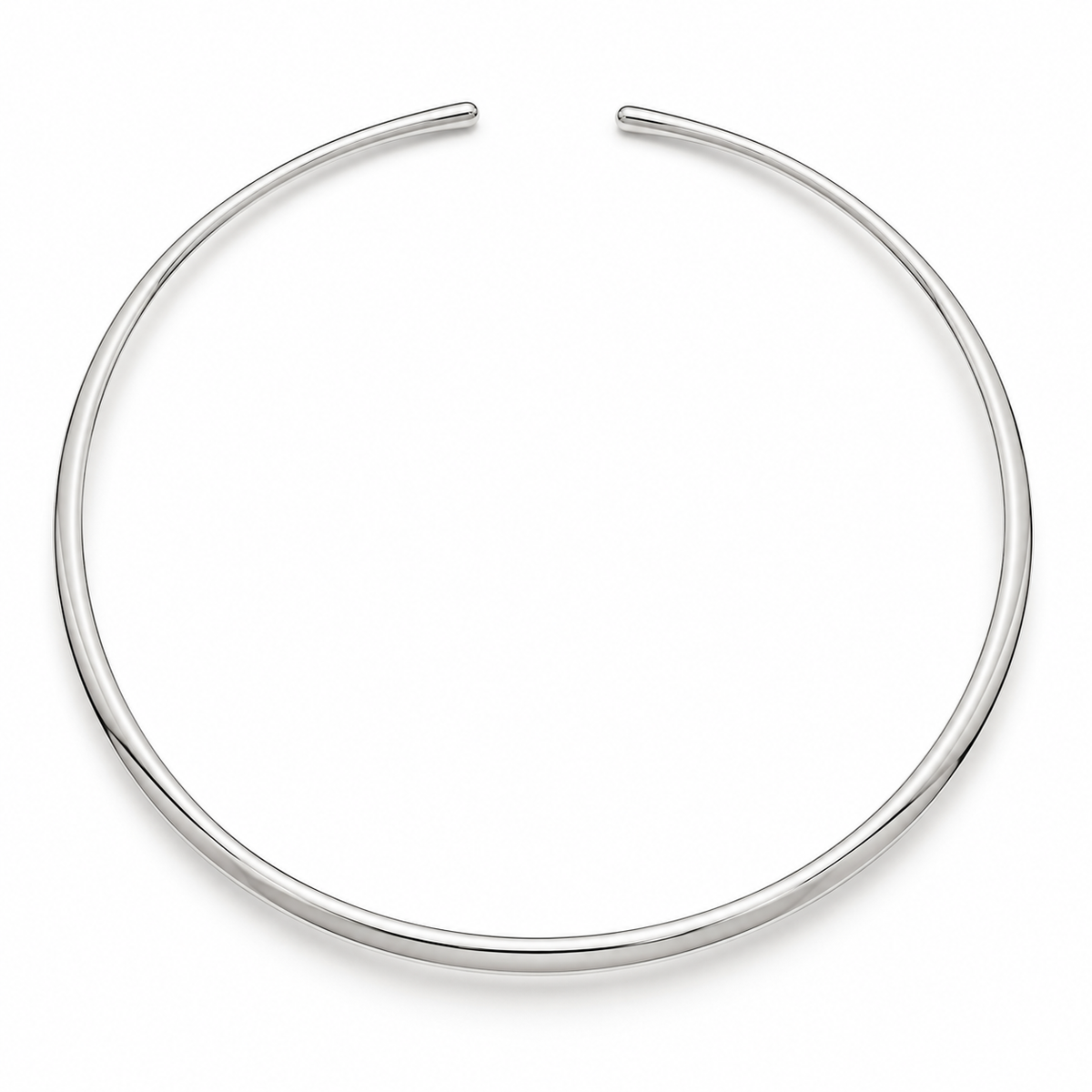 Rovenzaa Silver-Tone Open Collar Necklace