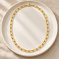 Rovenzaa Gold-Tone Paperclip Chain Necklace