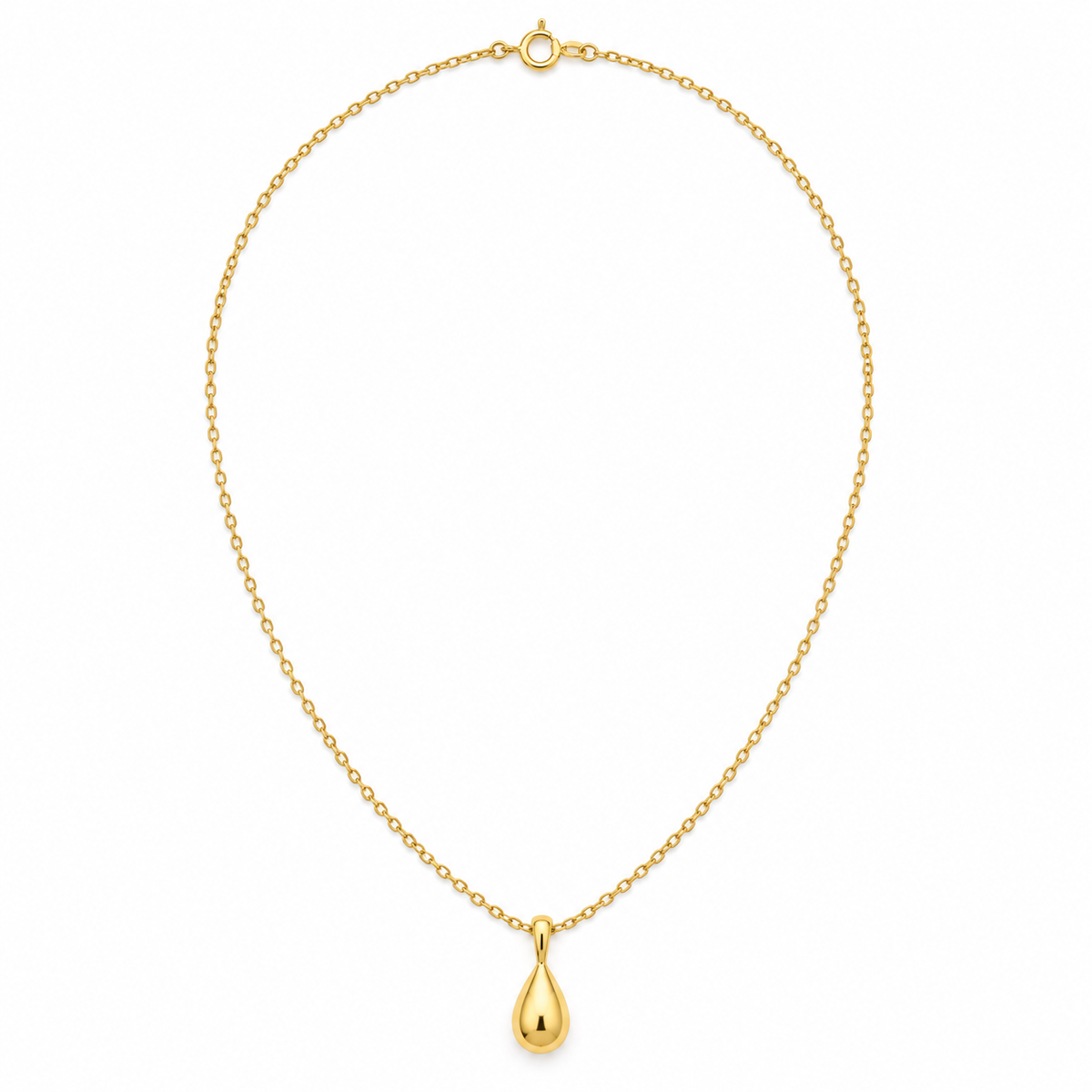 Rovenzaa Gold-Tone Teardrop Pendant Necklace