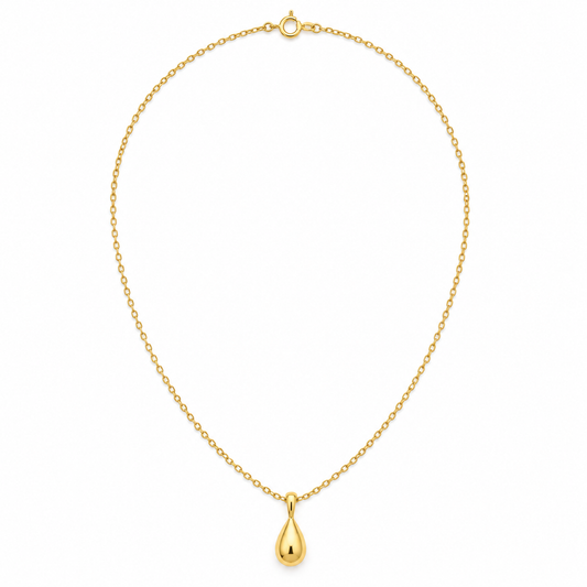 Rovenzaa Gold-Tone Teardrop Pendant Necklace