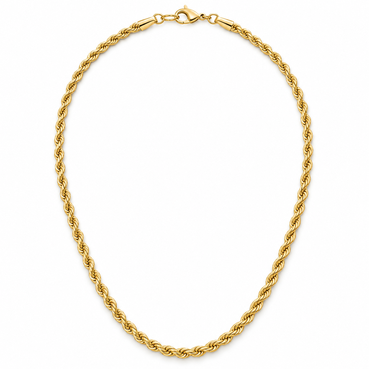 Rovenzaa Gold-Tone Rope Chain Necklace
