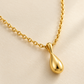 Rovenzaa Gold-Tone Teardrop Pendant Necklace