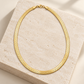 Rovenzaa Gold-Tone Herringbone Chain Necklace