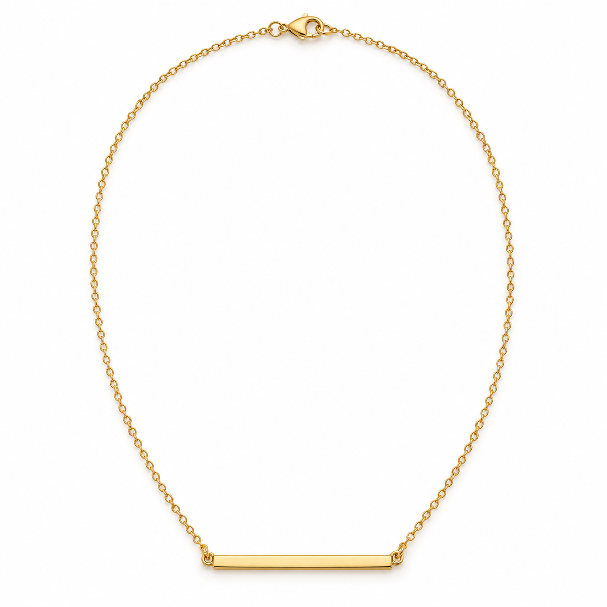 Rovenzaa Gold-Tone Horizontal Bar Necklace