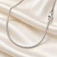 Rovenzaa Silver-Tone Box Chain Necklace